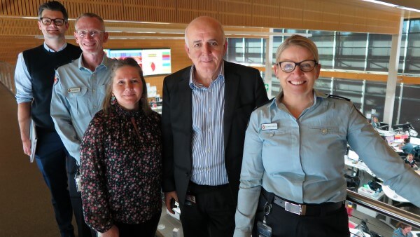 Mental Health Commissioner views the Operation Centre